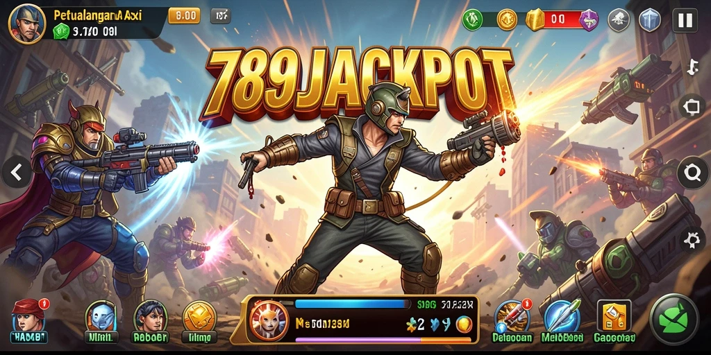 Tampilan gameplay aksi yang mendebarkan di 789JACKPOT.