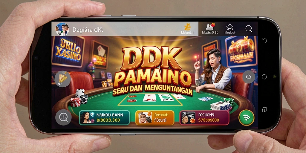 Screenshot DKK menunjukkan keseruan permainan Kasino yang menawan.