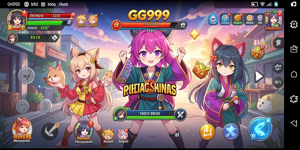 Tampilan gameplay GG999 yang menakjubkan dan penuh aksi.