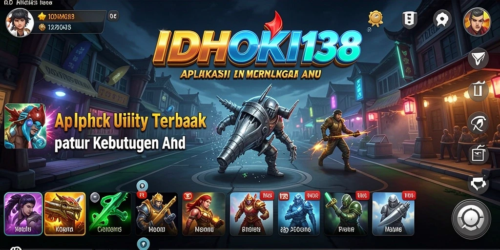 Screenshot utama IDRHOKI138 menampilkan antarmuka aplikasi Utility yang ramah pengguna.