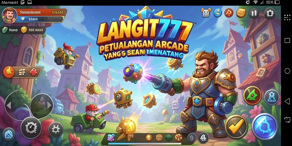 Screenshot LANGIT777 menampilkan gameplay Arcade yang seru dan cepat.