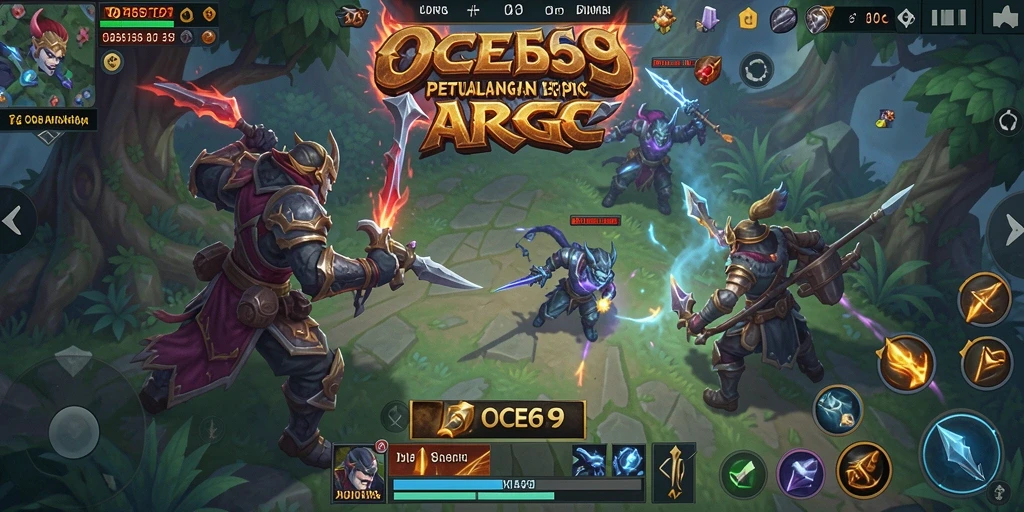Screenshot aksi mendebarkan dalam OCE69 ARPG.
