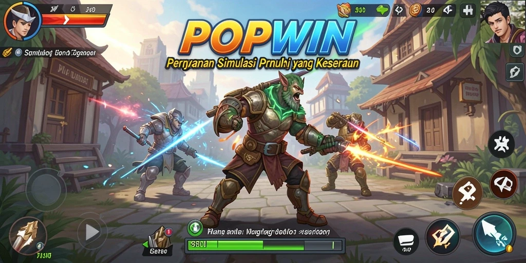 Tangkapan layar dari gameplay menarik di dalam POPWIN.