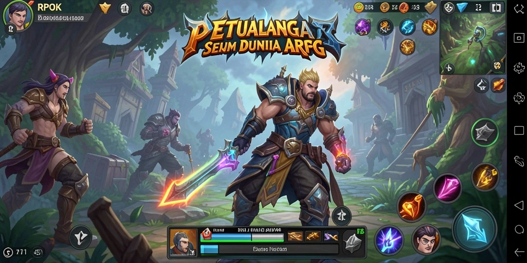 Tangkapan layar gameplay RPOK yang menampilkan aksi seru.