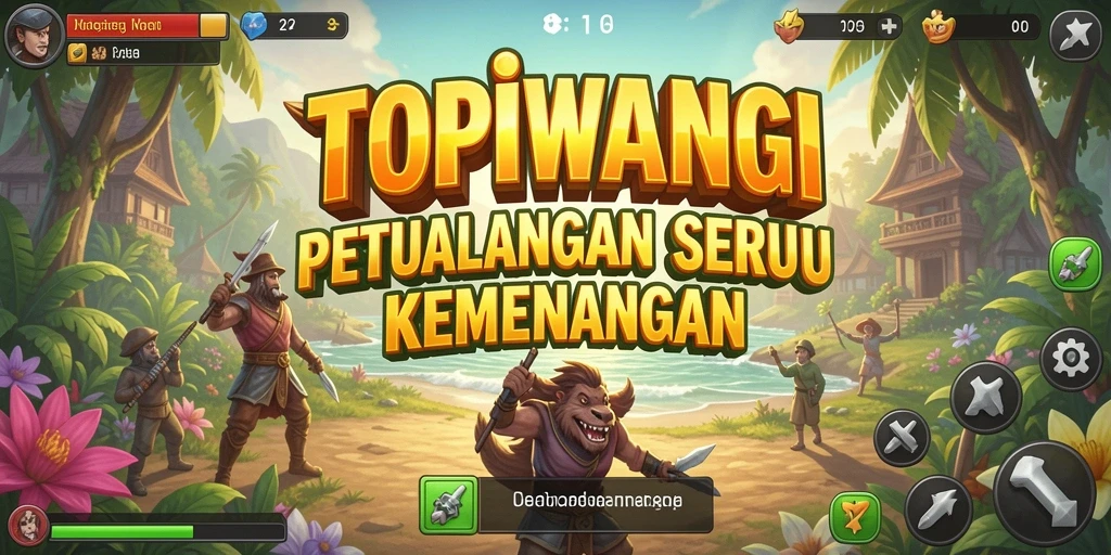 Tampilan gameplay seru di TOPIWANGI dengan aksi yang mendebarkan.